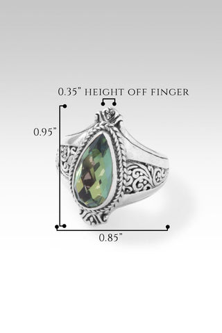 Benevolence Ring II Ring™ in Chrome Chameleon™ Mystic Quartz - Dinner - only found at SARDA™