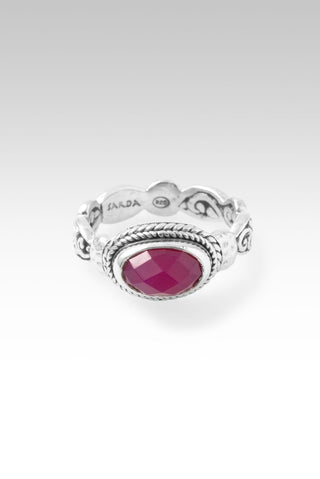 Best is Yet to Come Ring™ in Red Currant Quartz - Stackable - only found at SARDA™