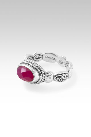 Best is Yet to Come Ring™ in Red Currant Quartz - Stackable - only found at SARDA™