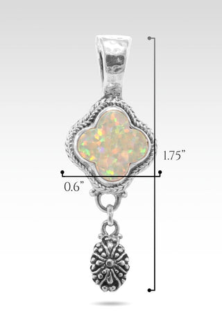 Blessed Assurance Pendant™ in Peaches & Cream Simulated Opal - Magnetic Enhancer Bail - only found at SARDA™