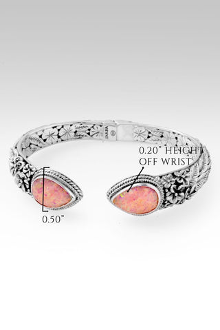 Bloom Happily Tip - to - Tip Bracelet™ in Salmon Pink Simulated Opal - Tip - to - Tip - only found at SARDA™