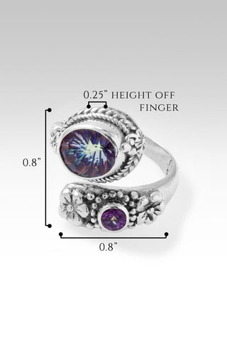 Bloom with Kindness Ring™ in Moonlight™ Mystic Quartz - Bypass - only found at SARDA™