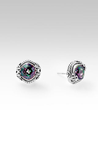 Blooming Joy Earrings™ in Chrome Chameleon™ Mystiz Quartz - Stud - only found at SARDA™