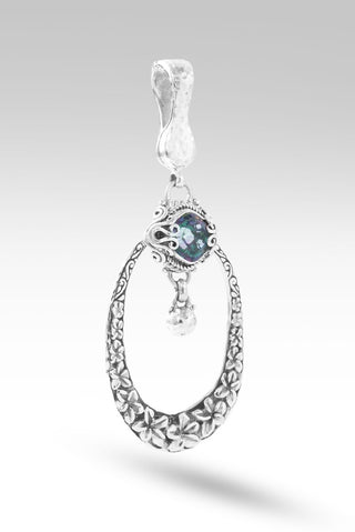 Blooming Joy Pendant II™ in Chrome Chameleon™ Mystiz Quartz - Magnetic Enhancer Bail - only found at SARDA™