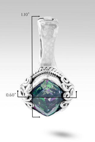 Blooming Joy Pendant™ in Chrome Chameleon™ Mystic Quartz - Magnetic Enhancer Bail - only found at SARDA™