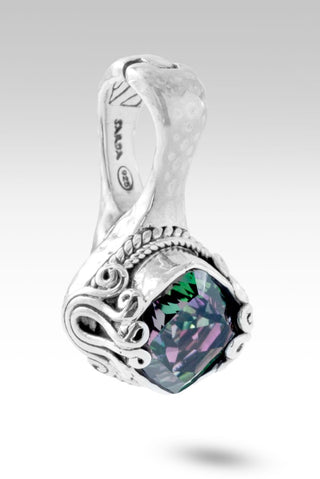 Blooming Joy Pendant™ in Chrome Chameleon™ Mystic Quartz - Magnetic Enhancer Bail - only found at SARDA™