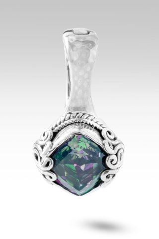 Blooming Joy Pendant™ in Chrome Chameleon™ Mystic Quartz - Magnetic Enhancer Bail - only found at SARDA™