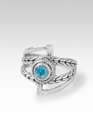 Blossoms of Grace Ring™ in Blue Zircon - Dinner - only found at SARDA™