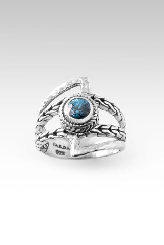 Blossoms of Grace Ring™ in Blue Zircon - Dinner - only found at SARDA™