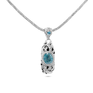 Blue Quartz & Swiss Blue Topaz Pendant™ - Last Chance - only found at SARDA™