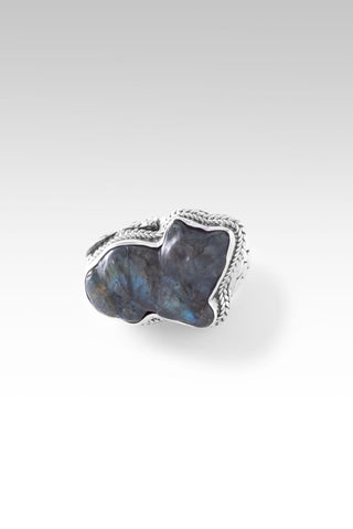 Boo Boo Kitty Ring™ in Labradorite & Black Stone Doublet - Statement - only found at SARDA™