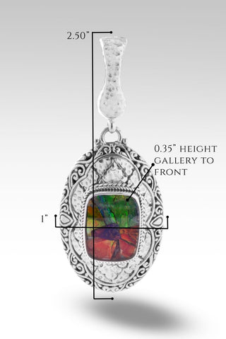 Boundless Love Pendant II™ in Ammolite Triplet - Magnetic Enhancer Bail - only found at SARDA™