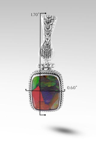 Boundless Love Pendant™ in Ammolite Triplet - Magnetic Enhancer Bail - only found at SARDA™