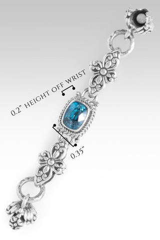 Bracelet Component™ II in Blue Zircon - Bracelet Component - only found at SARDA™