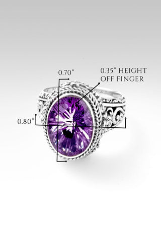 Bring About Peace Ring™ in Amethyst - Dinner - only found at SARDA™