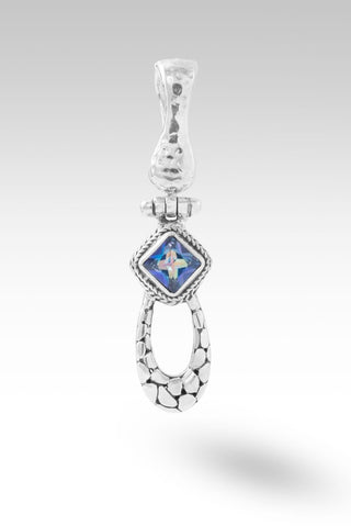 Calm Refuge Pendant™ in Sheer Luck™ Mystic Topaz - Magnetic Enhancer Bail - only found at SARDA™