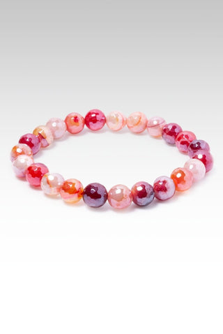 Beaded Multicolor Celestial Pink Agate Bracelet™ - Beaded Bracelet - only found at SARDA™
