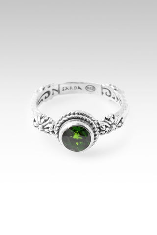 Cheerful Heart Ring™ in Chrome Diopside - Stackable - only found at SARDA™