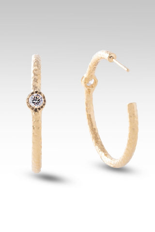 Circle of Faith Hoops™ in White Zircon - C-Hoops - only found at SARDA™