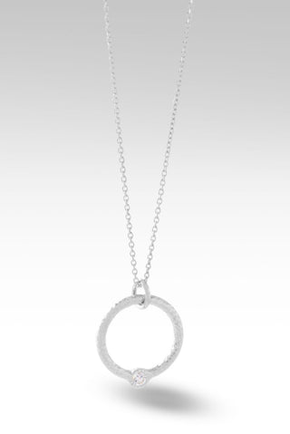 Circle of Faith Necklace™ in White Zircon - Single Stone - only found at SARDA™