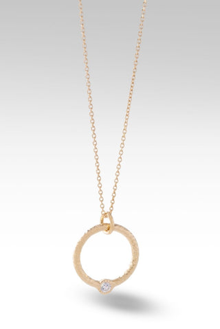 Circle of Faith Necklace™ in White Zircon - Single Stone - only found at SARDA™