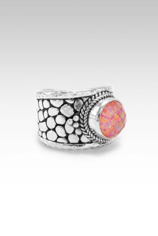 Create Change Ring™ in Alizarin Crimson Simulated Opal Quartz Doublet - Bypass - only found at SARDA™