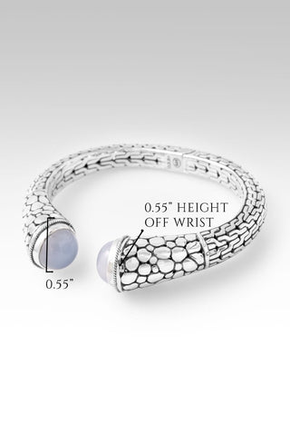 Deep Reflection Tip - to - Tip Bracelet™ in Blue Chalcedony - only found at SARDA™