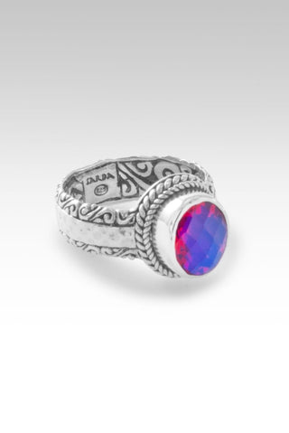 Elysian Ring™ in Rainbow Volcanic Quartz Triplet - Dinner - only found at SARDA™