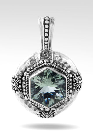 Embrace Imperfection Pendant™ in Prasiolite - Magnetic Enhancer Bail - only found at SARDA™