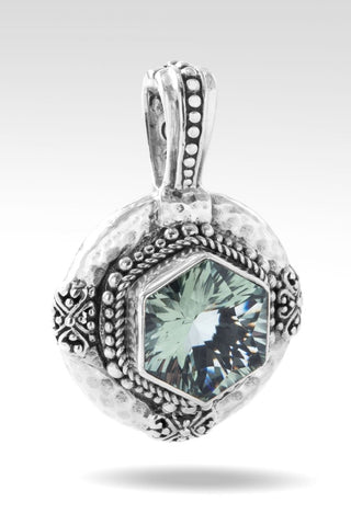 Embrace Imperfection Pendant™ in Prasiolite - Magnetic Enhancer Bail - only found at SARDA™