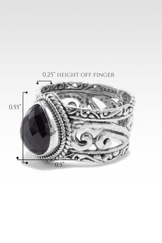 Enchanted Promise Ring™ in Black Spinel - Statement - only found at SARDA™