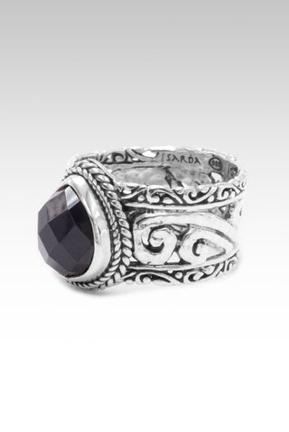 Enchanted Promise Ring™ in Black Spinel - Statement - only found at SARDA™