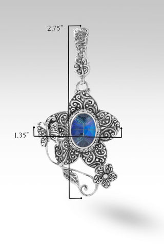 Ephemeral Pendant™ in Bluelicious™ Mystic Quartz - Magnetic Enhancer Bail - only found at SARDA™