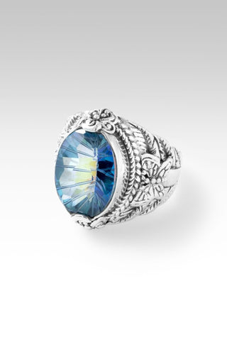 Ephemeral Ring™ in Bluelicious™ Mystic Quartz - Magnetic Enhancer Bail - only found at SARDA™