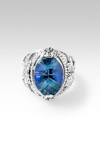 Ephemeral Ring™ in Bluelicious™ Mystic Quartz - Magnetic Enhancer Bail - only found at SARDA™