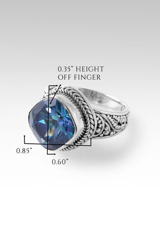 Eternal Life Ring™ in Blueicious™ Mystic Quartz - Dinner - only found at SARDA™