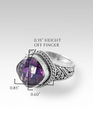 Eternal Life Ring™ in Legacy Orchid™ Mystic Quartz - Dinner - only found at SARDA™