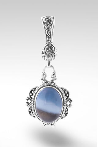 Ethereal Aura Pendant™ in Banded Blue Opal - Magnetic Enhancer Bail - only found at SARDA™