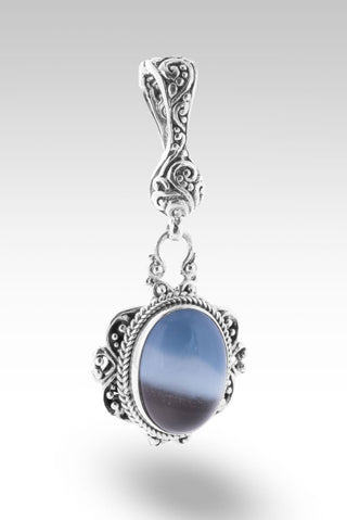 Ethereal Aura Pendant™ in Banded Blue Opal - Magnetic Enhancer Bail - only found at SARDA™