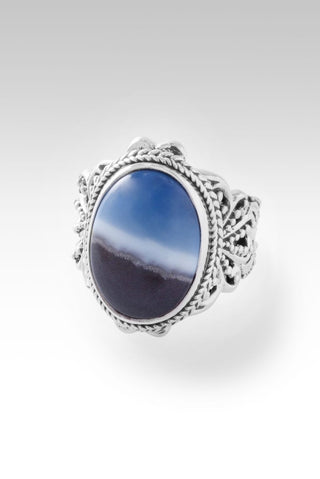 Ethereal Aura Ring™ in Banded Blue Opal - Statement - only found at SARDA™