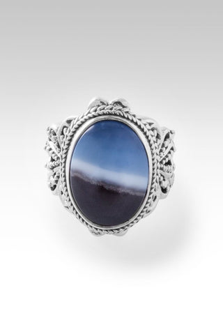 Ethereal Aura Ring™ in Banded Blue Opal - Statement - only found at SARDA™