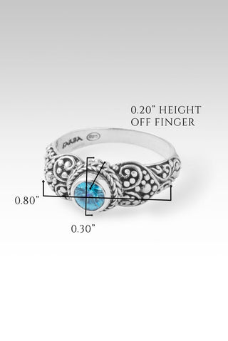 Euphony Ring™ in Blue Zircon - Stackable - only found at SARDA™