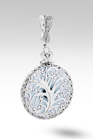 Everblooming Elegance Medallion™ in Aquamarine - Magnetic Enhancer Bail - only found at SARDA™