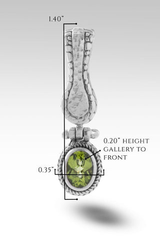 Everlasting Joy Pendant™ in Peridot - Magnetic Enhancer Bail - only found at SARDA™