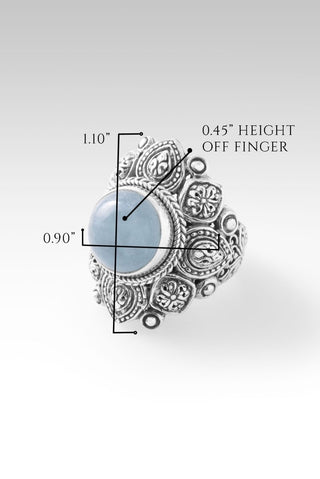 Everlasting Light Ring™ in Aquamarine - Statement - only found at SARDA™