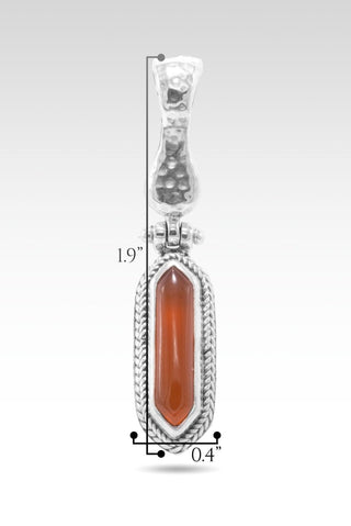 Exalted Promise Pendant™ in Carnelian - Magnetic Enhancer Bail - only found at SARDA™