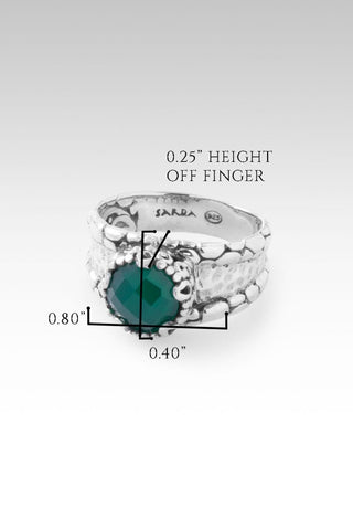 Faith in the Unseen Ring™ in Green Onyx - Dinner - only found at SARDA™