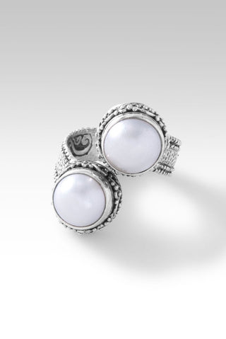 Faith is Confidence Ring™ in White Mabe Pearl - Bypass - only found at SARDA™