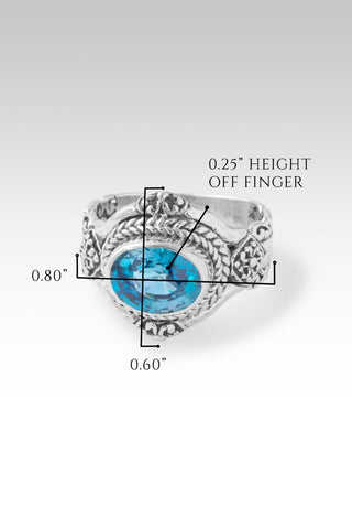 Faithful and True Ring™ in Blue Zircon - Dinner - only found at SARDA™