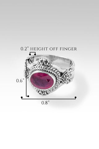 Faithful and True Ring™ in Red Ruby - Dinner - only found at SARDA™